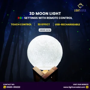 3D Moon Lamp, A Celestial Marvel for Your Home