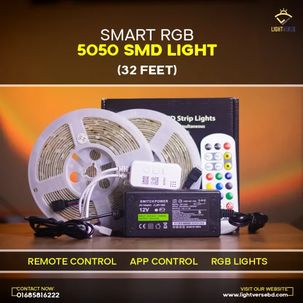 Smart RGB LED Strip Light, App Control, Dance With Music - Image 2