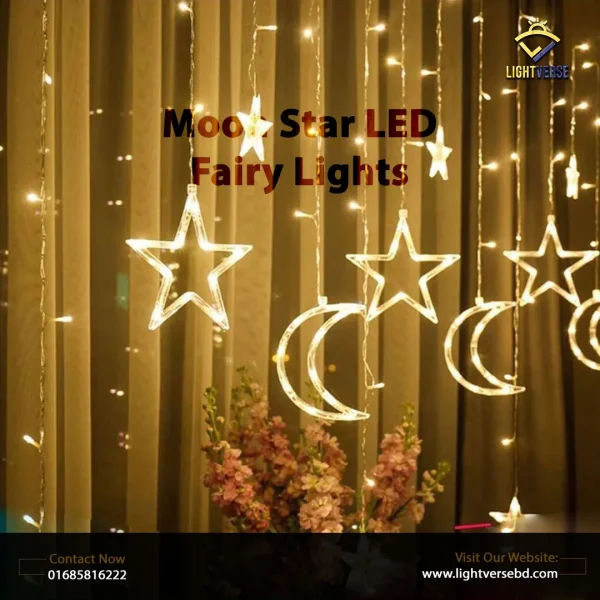 Moon Star LED Fairy Lights: Enchanting Illumination for Any Space