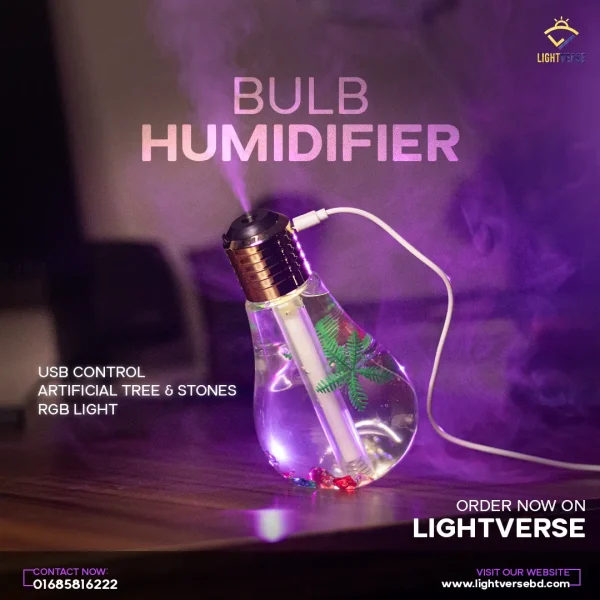 Stylish Bulb Humidifier: Elegant Hydration for Your Space