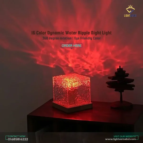 Dynamic Water Ripple Lights 360° Rotation - Image 3