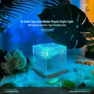 Dynamic Water Ripple Lights 360° Rotation