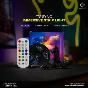 TV Sync Backlight with Camera – Smart Ambient LED Lighting