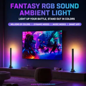 RGB LED Music Light Bar with Bluetooth App Control – গেমিং ও রুম ডেকোরের জন্য স্মার্ট লাইট (বাংলাদেশে)