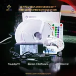 24V ARGB Silicone Neon Light 96 LED/M | High Density Color Grade - 16 fit Bluethooth Version