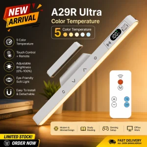 Rechargeable LED Study Lamp BD – 5 Color Temperature Desk Light