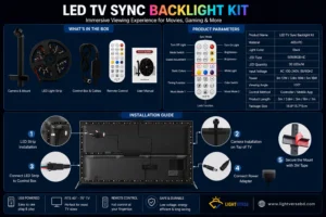 TV Sync Backlight with Camera – Smart Ambient LED Lighting