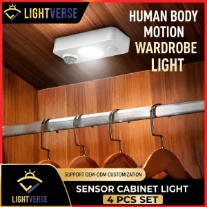 Wireless Motion Sensor Cabinet Light | Type-C Rechargeable LED Light