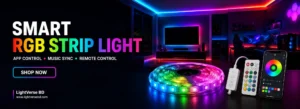 Smart RGB Strip Light with app and remote control in Bangladesh