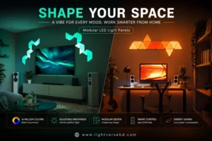 Premium Triangle WiFi RGB Smart LED Wall Panel Light with Google Assistant and Amazon Alexa Support